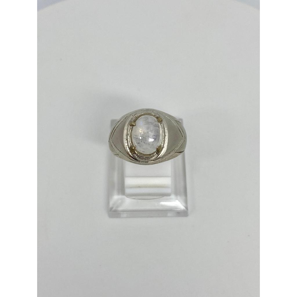 Cincin Batu Akik Moonstone Asli Natural