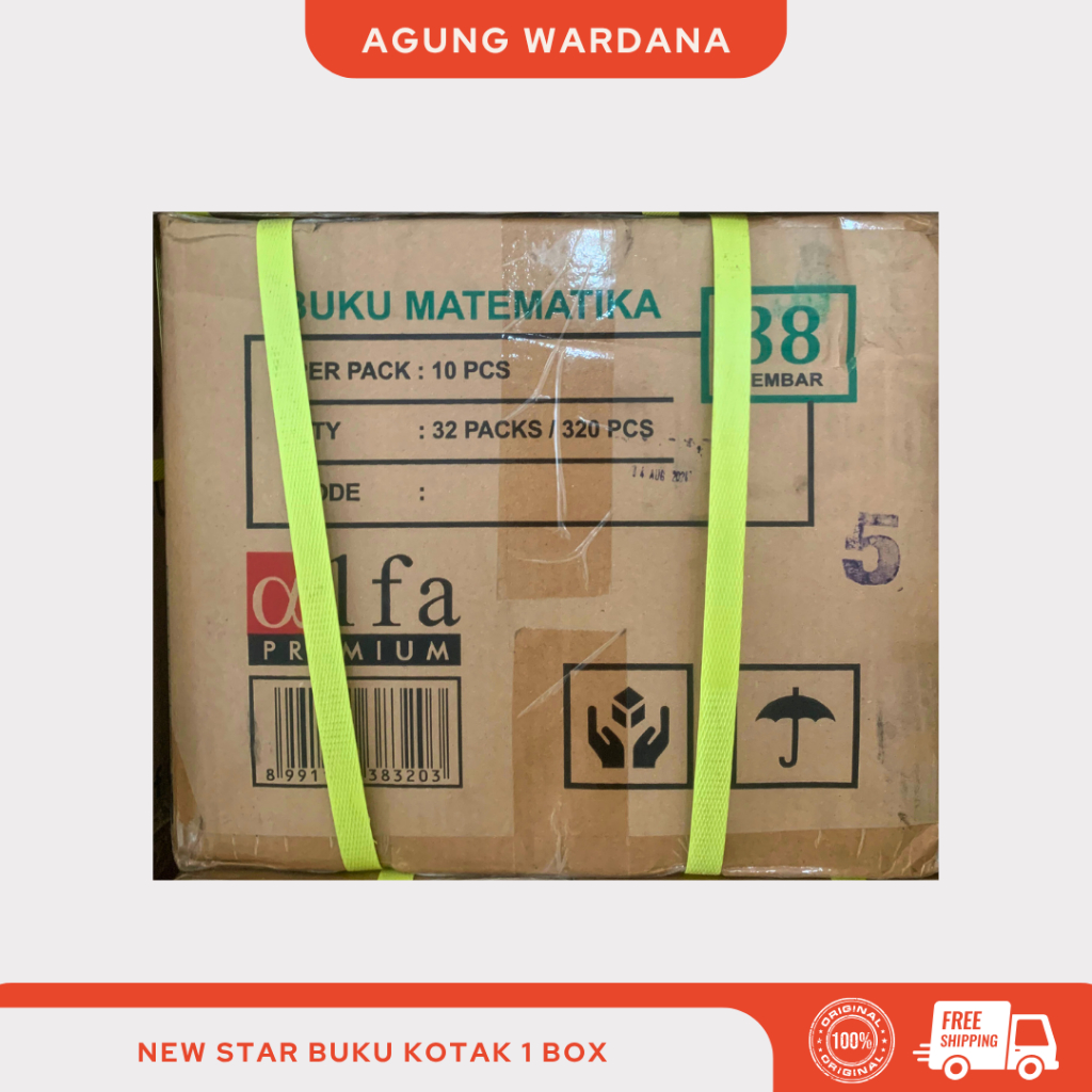 

BUKU KOTAK MATEMATIKA / TANGGUNG / BESAR NEW STAR 1 DUS / BOX ISI 32 PAK