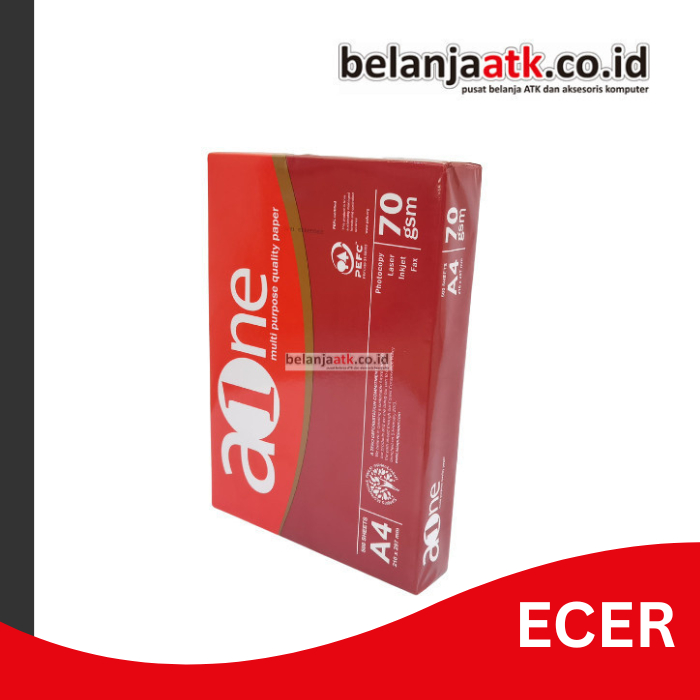 

[RIM] Kertas HVS Putih Aone A4 70 Gram