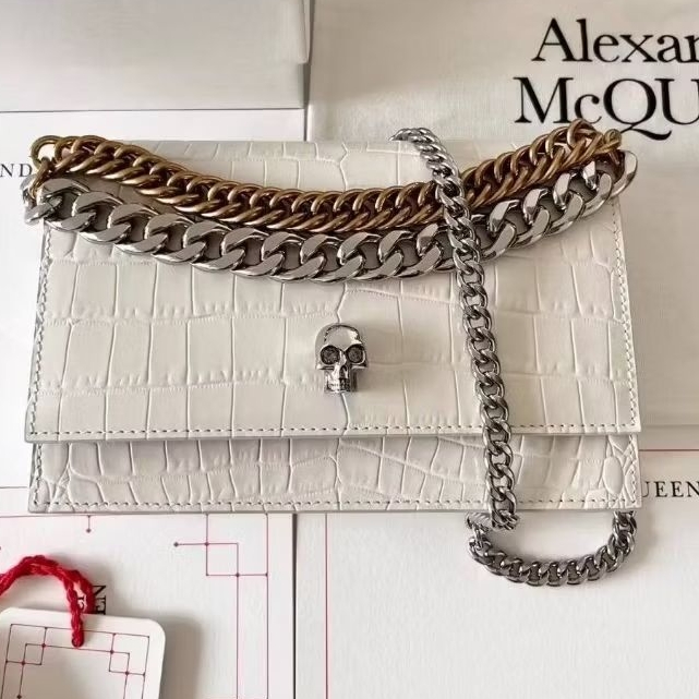 Pre Order MYMA'S Skull luxury bag tas croco tali panjang rantai