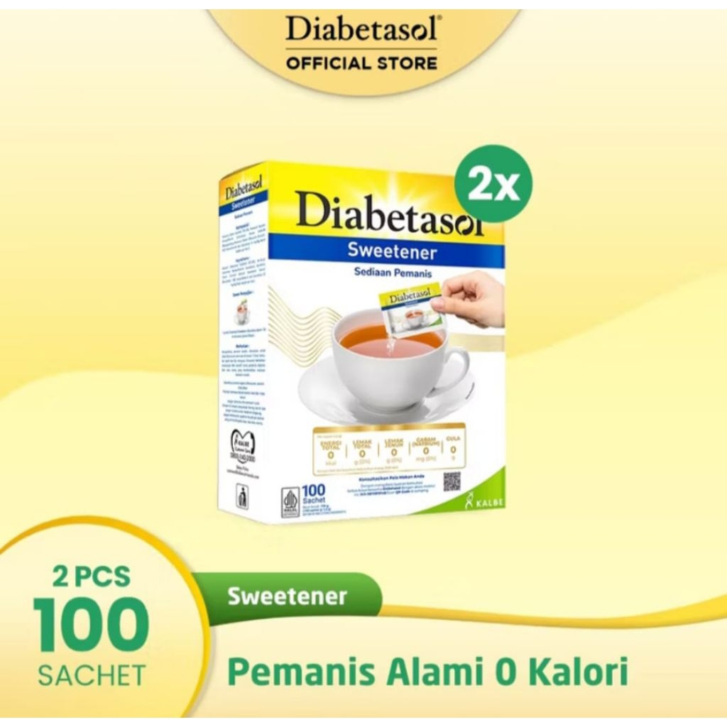 

Diabetasol Sweetener 100 sachet ( 2 box )