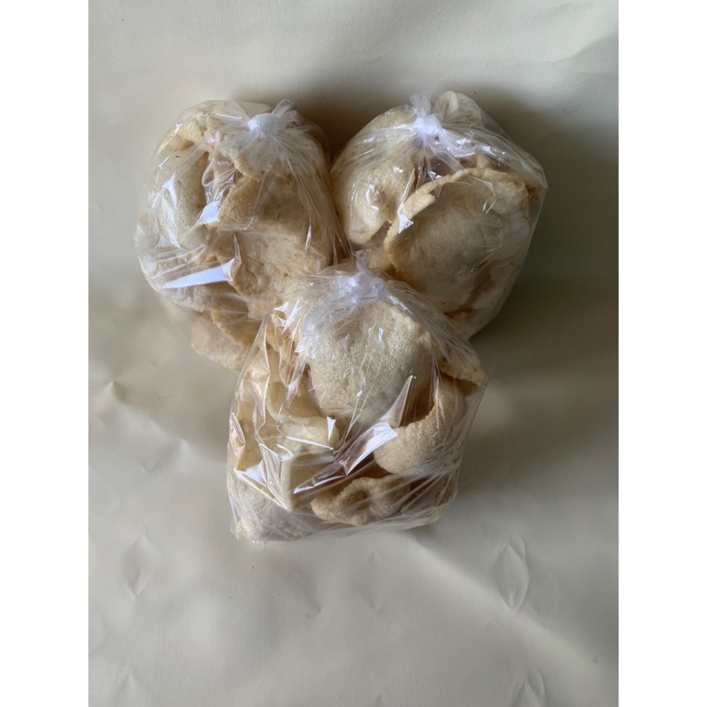 

KERUPUK BAWANG (TERMURAH) ,renyah gurih rasa original 3pcs