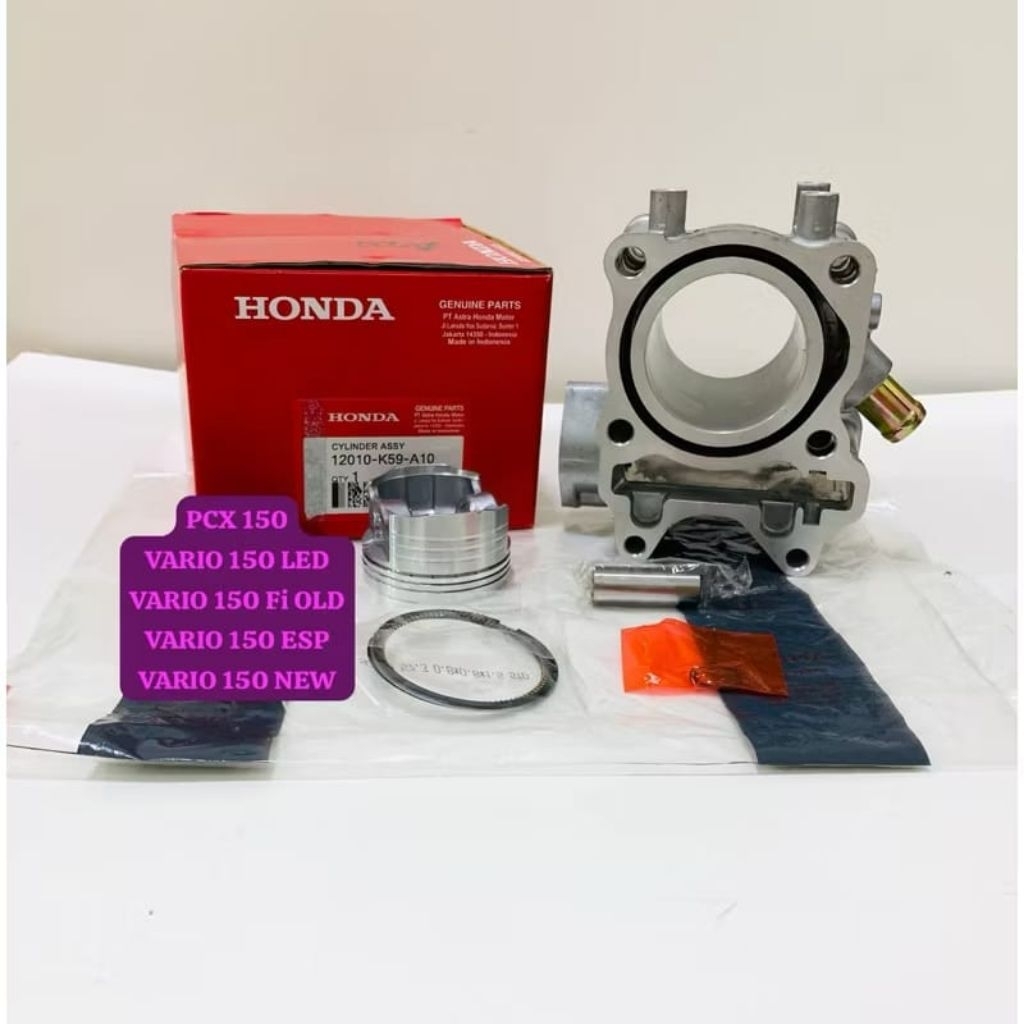 BLOK SEHER SILINDER PCX 150 VARIO 150 LED VARIO 150 Fi OLD VARIO 150 ESP NEW HONDA K59 K36 SET PISTO
