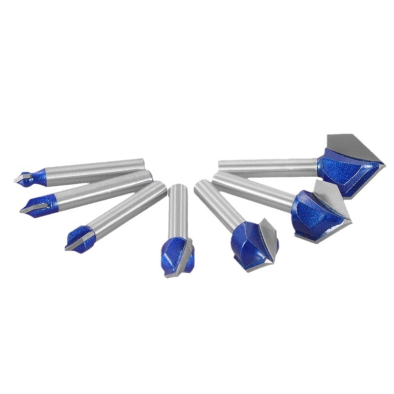 Mata Profil Kayu Mata Router V GROOVING BIT Mata Router V Type Slotting Cutter Bit