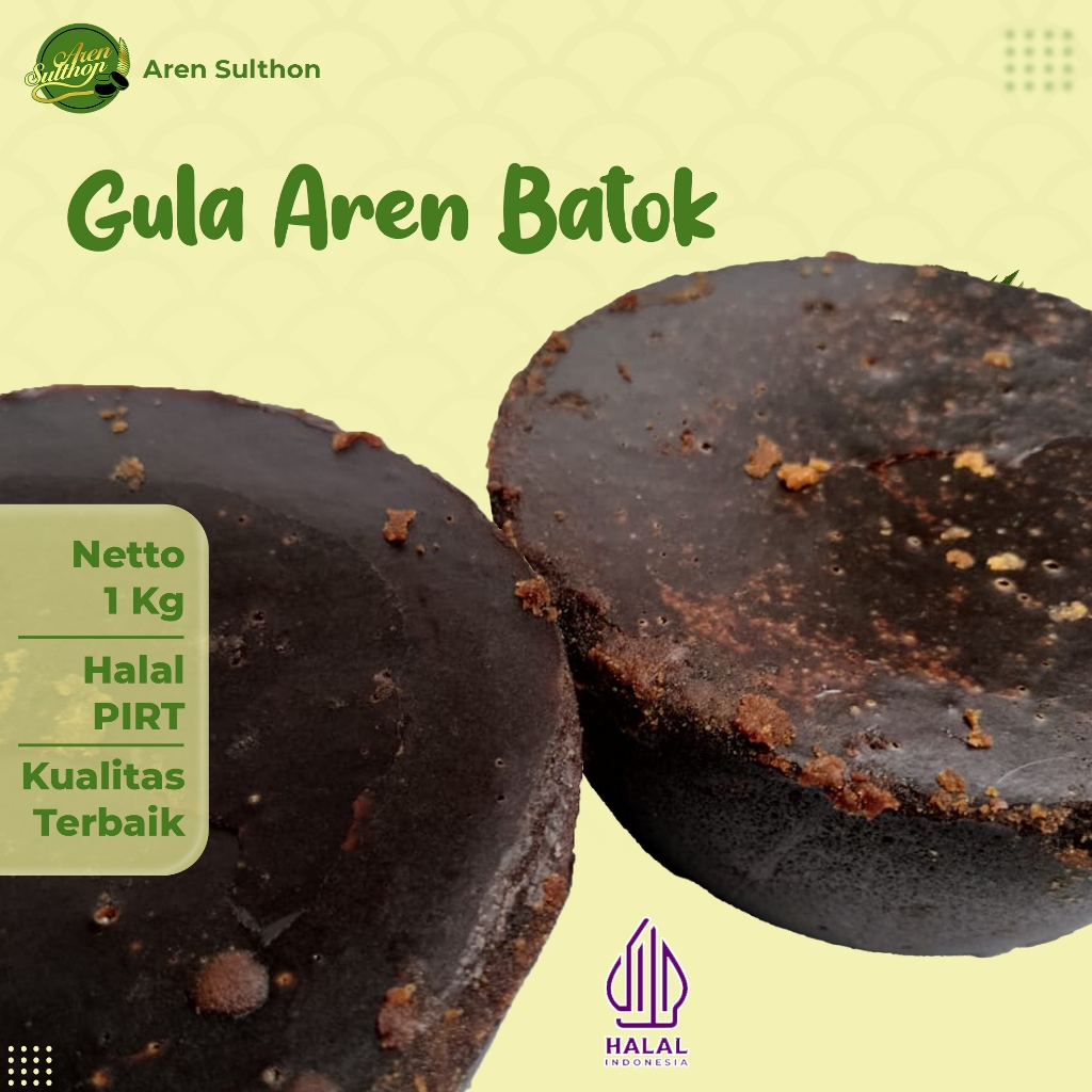 

Gula Aren Batok/Mangkok Aren Sulthon - 1 Kg Gula Merah Asli