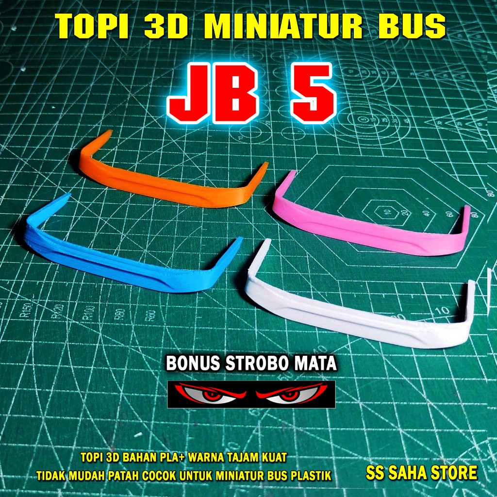 Topi 3D Miniatur Bus JB5 / Topi miniatur Bus / bando miniatur bus
