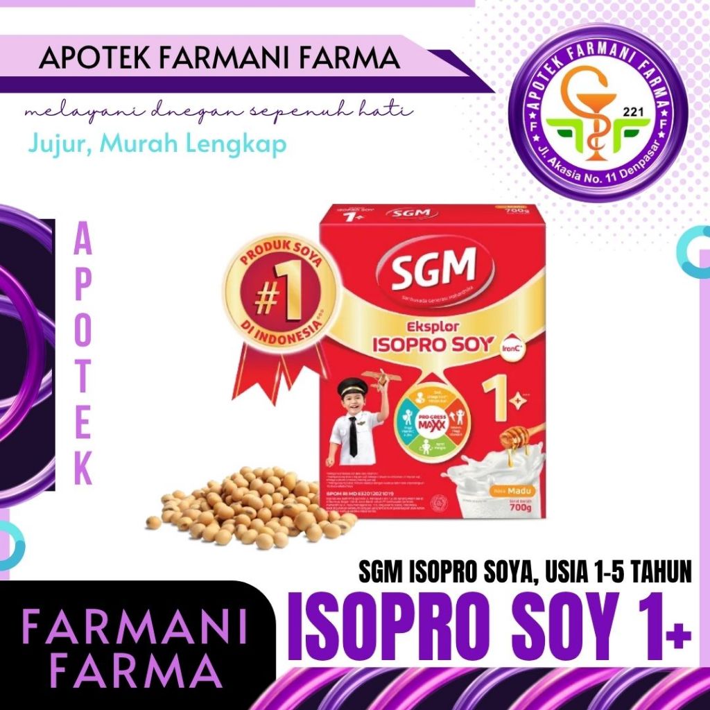 SUSU SGM ISOPRO SOYA EKSPLOR 1+ USIA 1-5 TAHUN/RASA MADU/RASA VANILA
