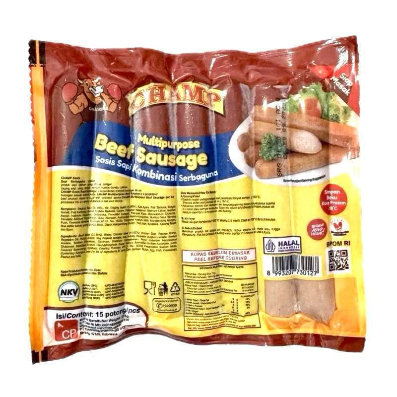 

CHAMP Sosis Sapi 15 / Sosis Champ Sapi 375gr