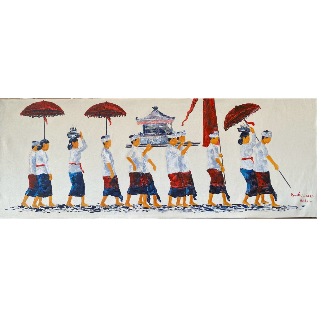 lukisan melasti, lukisan Canvas, lukisan buatan tangan