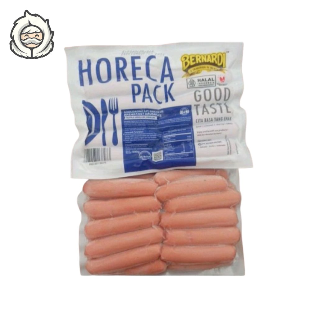 

SOSIS SAPI HORECA BERNARDI CL 500GR | BERNARDI BEEF SAUSAGE CL 500G | GOOD TASTE!