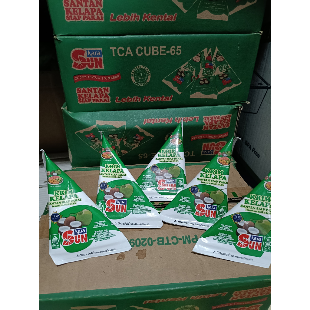 

Santan Varian Sun kara dan Sasa kemasan 65ml { 5 pcs }