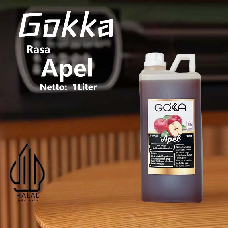 

Gokka Sirup Apel 1L - Minuman Segar Rasa Apel / Apel Syrup