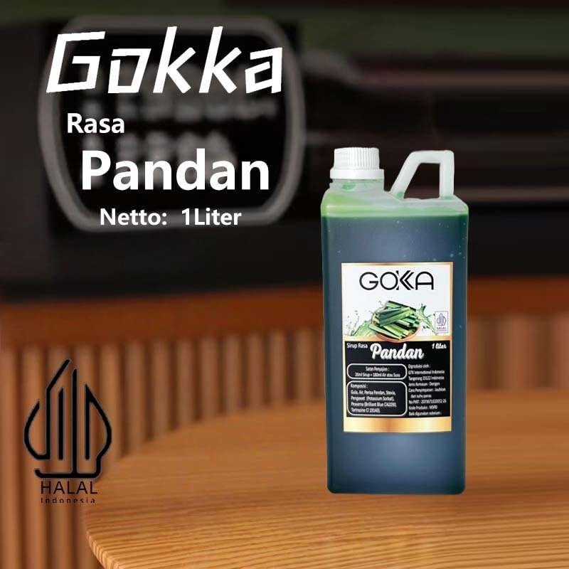 

Gokka Sirup Pandan 1L - Minuman Segar Rasa Pandan / Pandan Syrup