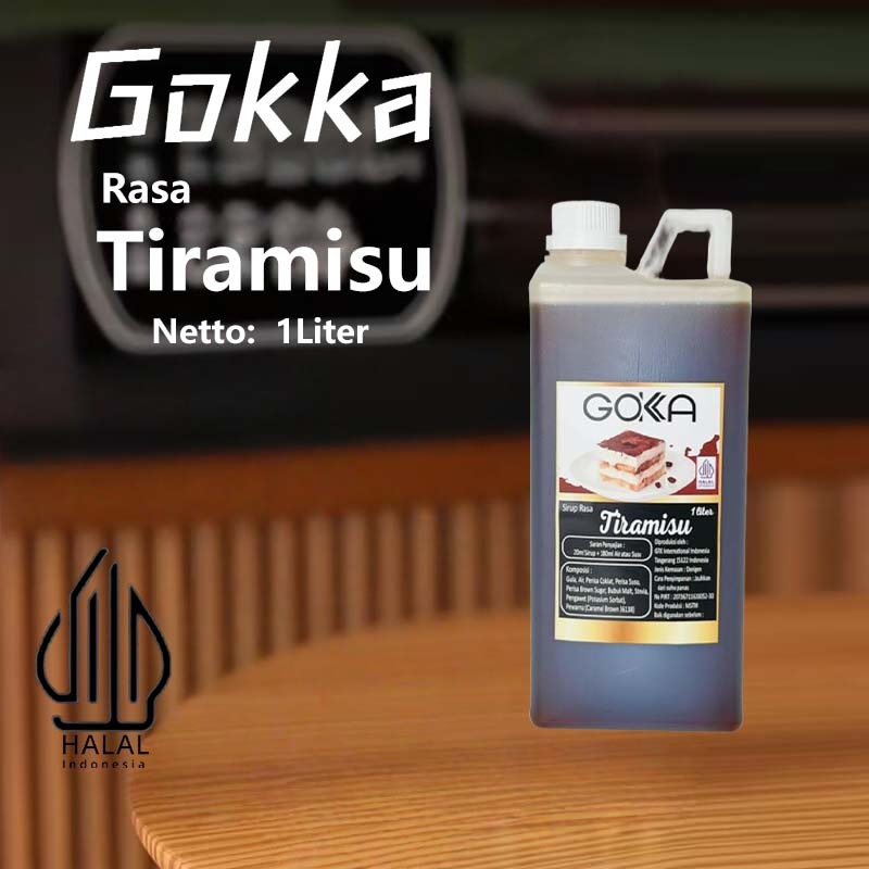 

Gokka Sirup Tiramisu 1L - Minuman Segar Rasa Tiramisu / Tiramisu Syrup