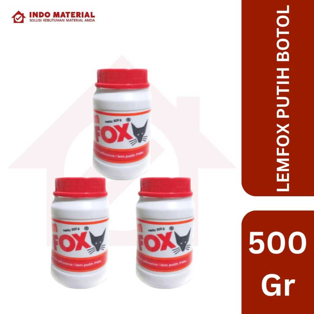 

(1 Pcs) Lem Fox PVAc Botol 500 gr | Lem Serba Guna Kayu & Kertas