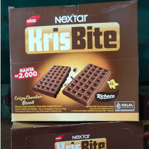

Nabati krisbite crispy chocolate biskuit 10pcs/box