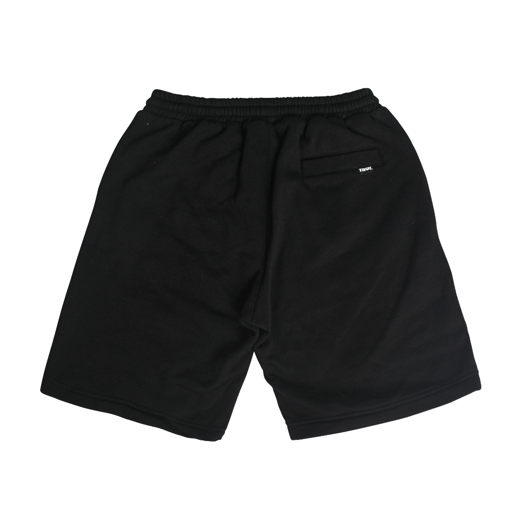 Troy Company Boardshort Fleece Black Signare - Celana Pendek Fleece Hitam PTN 3235
