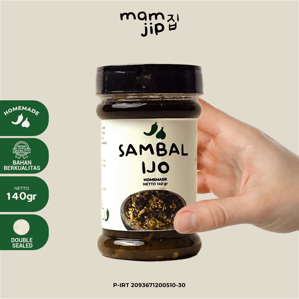 

Mamjip Sambal Ijo Ala Padang Terasi Pedas (140gr)