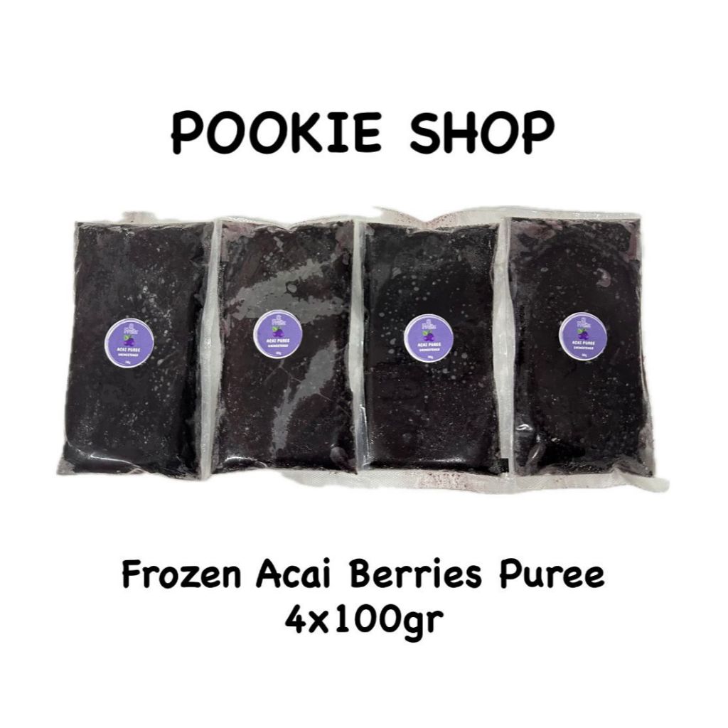 

Frozen Acai Berries Puree 4x100gr (400gr)