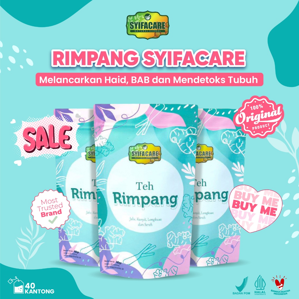 

Teh Rimpang Celup Syifacare Teh Detox JSR Ramuan Rempah Rimpang Original BPOM