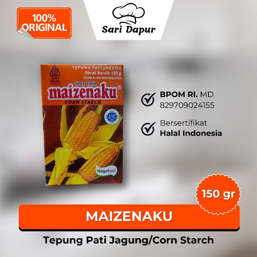 

MAIZENAKU Tepung Pati Jagung/Corn Starch 150gr