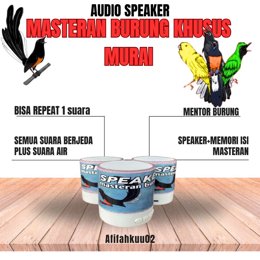 SPEAKER MP3 MASTERAN KHUSUS BURUNG MURAI TERMURAH