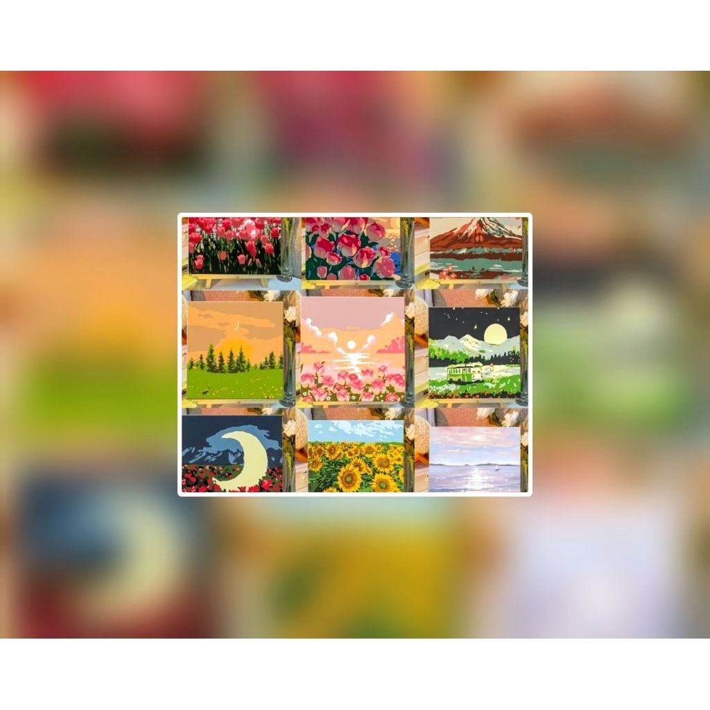 

Melukis / painting number/ canvas lukis 20×20 kayla.shop.