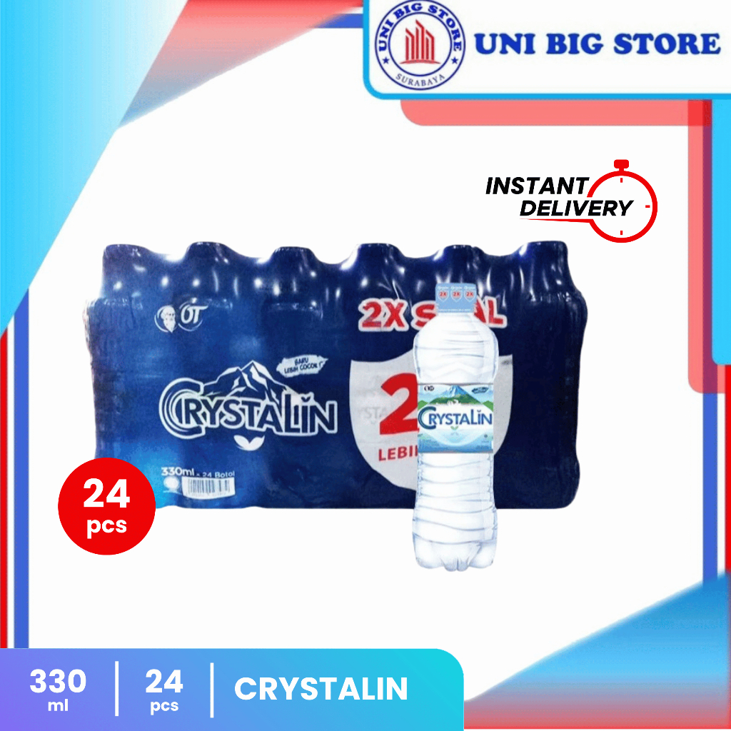 

Crystalin Air Mineral 330 ml x 24 botol DUS Crystalline