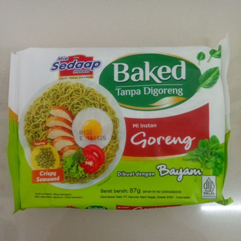 

MIE SEDAP - MIE INSTAN BAKED BAYAM 87 G