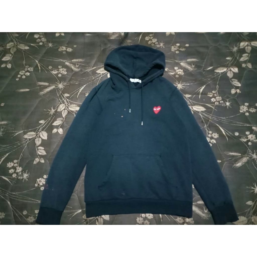 hoodie CDG play red heart