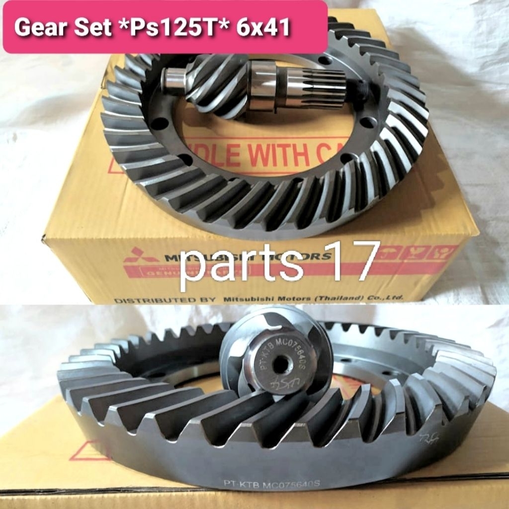 GEAR SET GIGI GARDAN 6X41 MITSHUBISHI PS125 CANTER TURBO PS135 ASLI ORIGINAL MC075640S