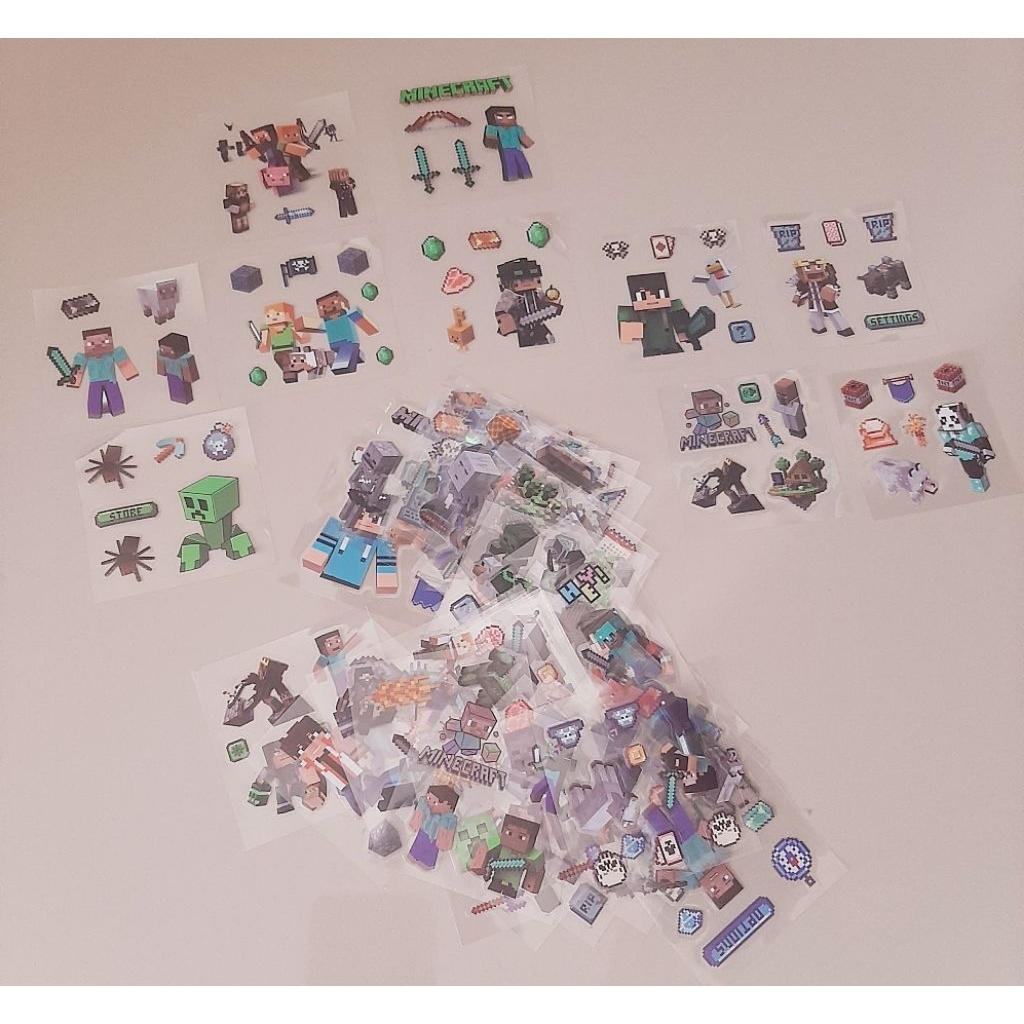 

stiker minecraf mainan anak stiker minecraf kado mainan minecraf buku stiker minecraf