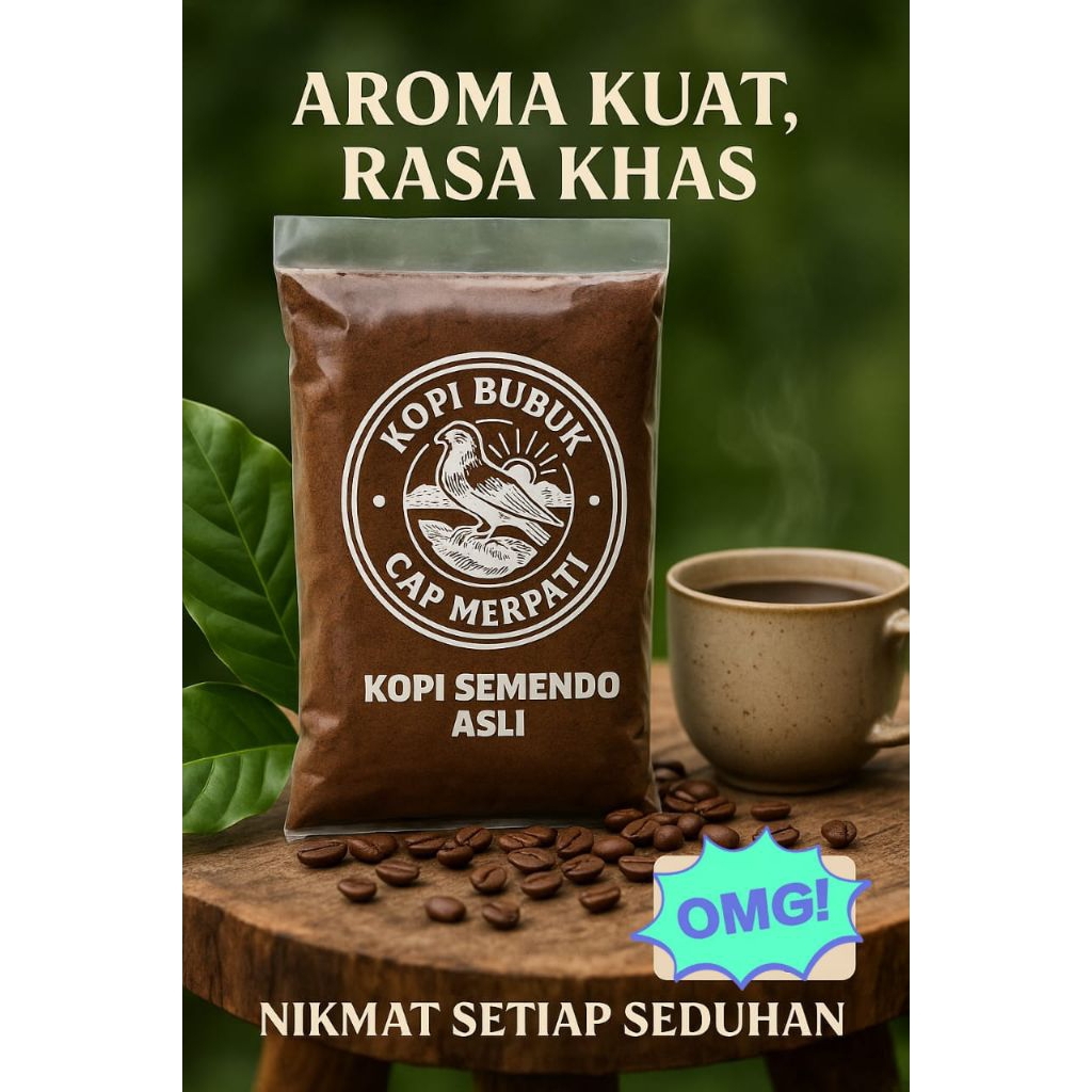 

kopi bubuk cap merpati kopi asli semendo berat 750gram