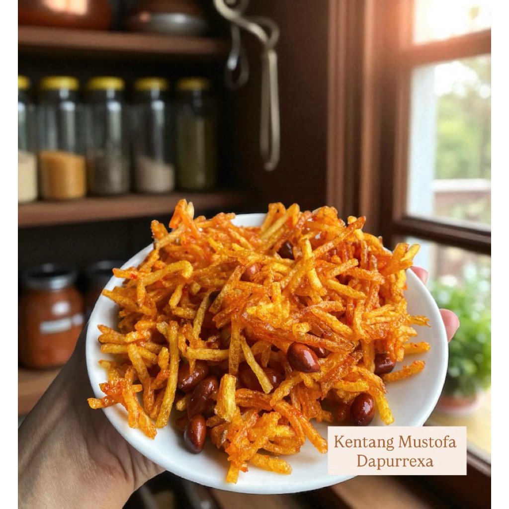 

Kentang mustofa HALAL 150gr / Kentang kacang balado / sambal kentang kacang / Camilan Kentang Pedas