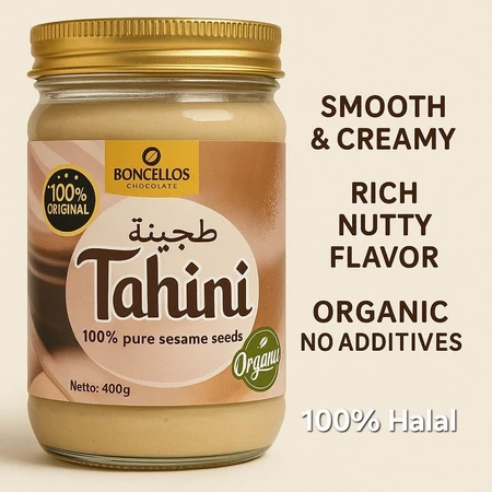 

Tahini Pasta Wijen Panggang Premium Boncellos 400 gr