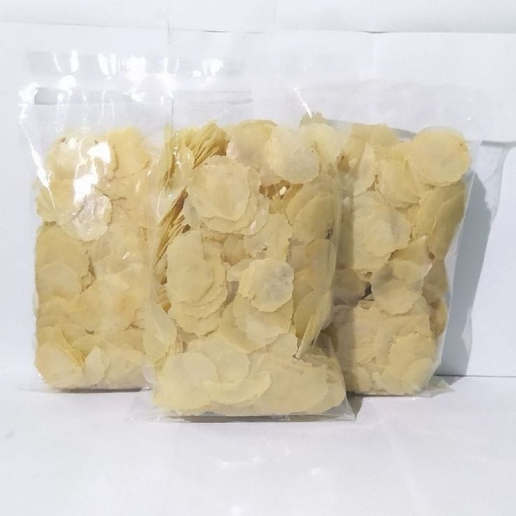 

Emping melinjo mentah 1kg tipis kualitas premium asli limpung