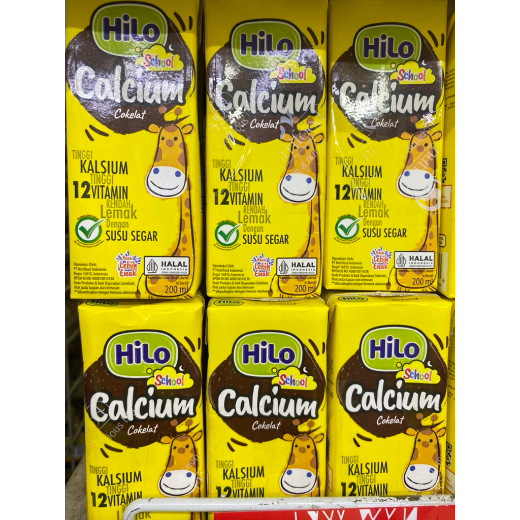 

(BELI 3 GRATIS1) Hilo school coklat UHT 200ml Susu UHT untuk anak usia 4-12 tahun susu tinggi kalsium
