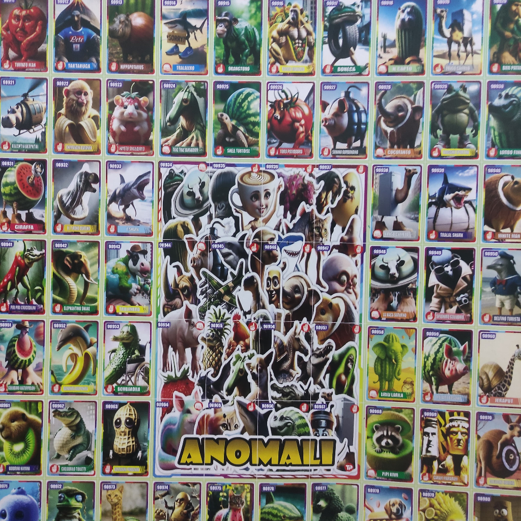 Gambar gepok isi 100 keping/ random cowo/poster adu gepok / kartu gepok / umbul umbulan