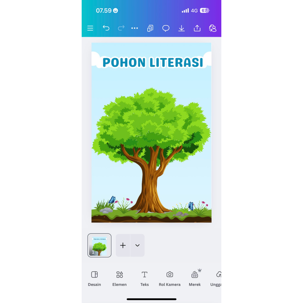 

Stiker pohon 4lembar ukuran 90x60