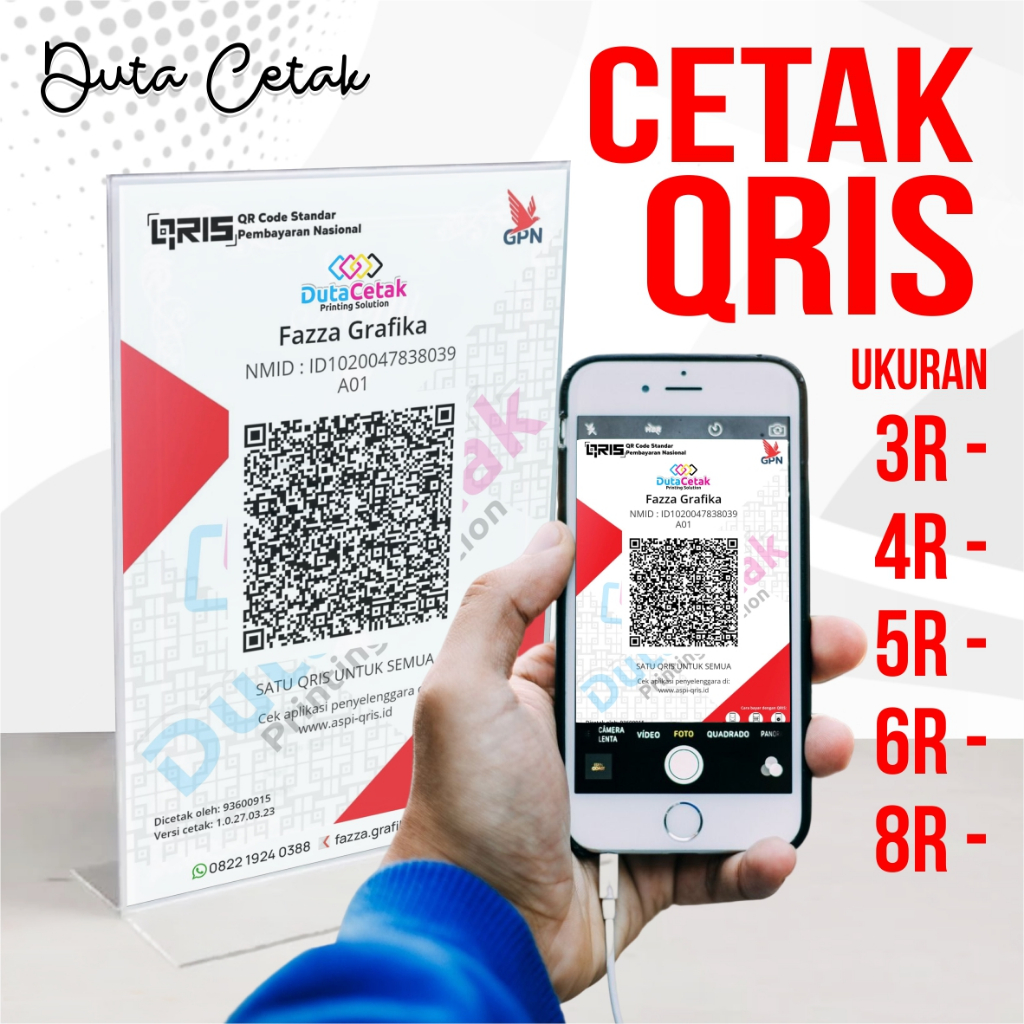

Cerak QRIS Pembayaran Bahan Artpaper / Stiker