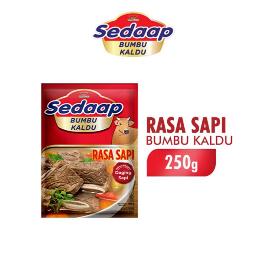 

Sedaap Bumbu Kaldu Sapi 250 gr / penyedap rasa sapi 250gr