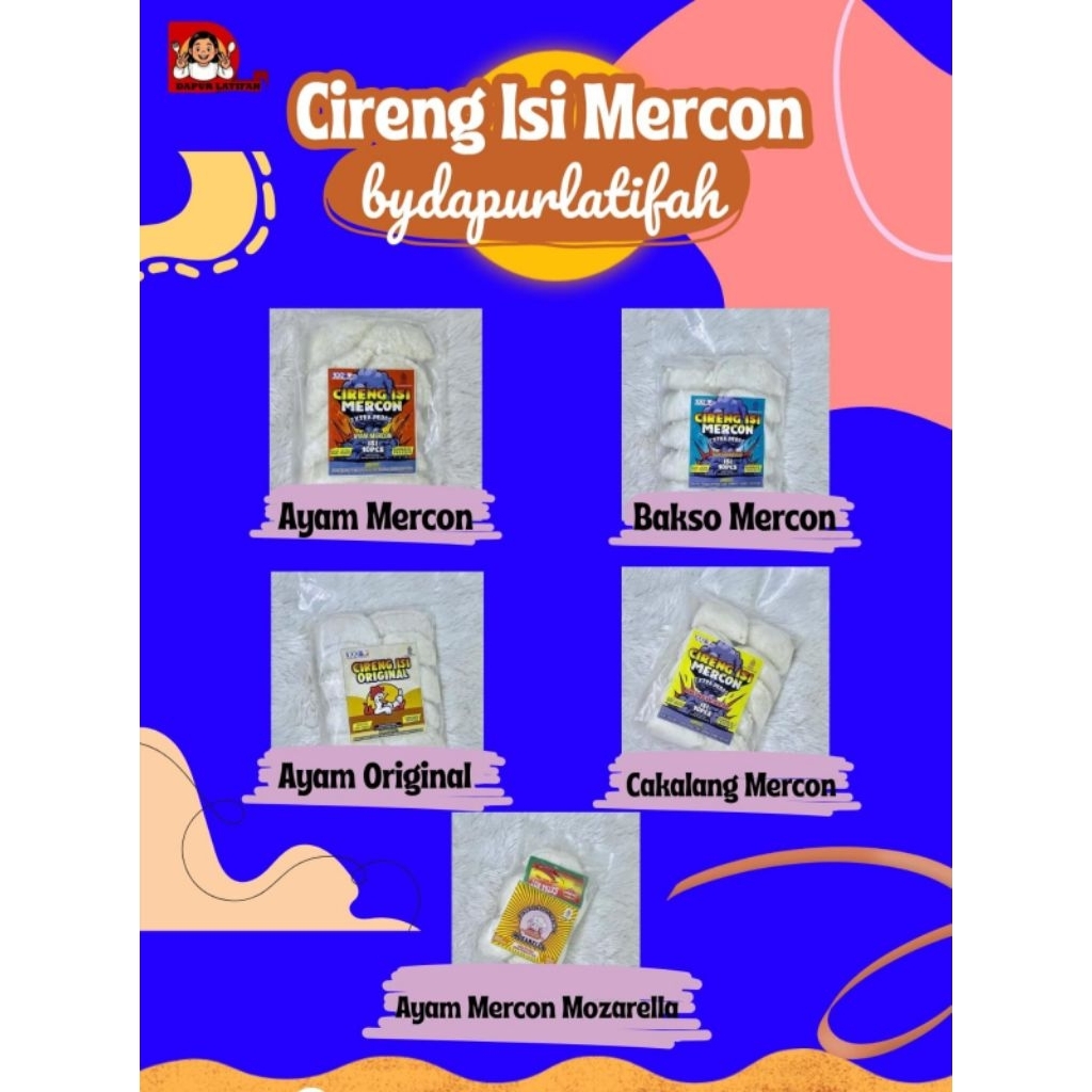 

Paketan 5 Varian Cireng Isi Mercon