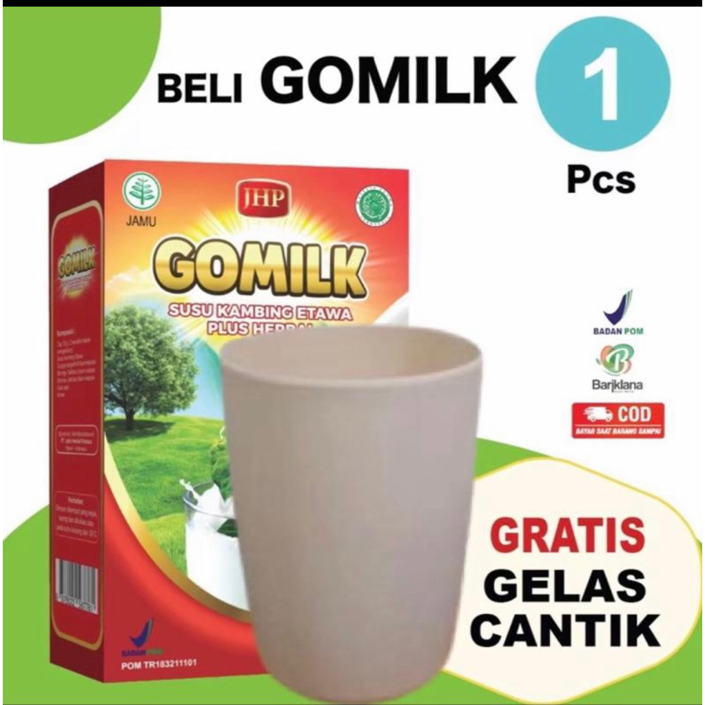 

(free gelas cantik) susu gomilk susu kambing etawa