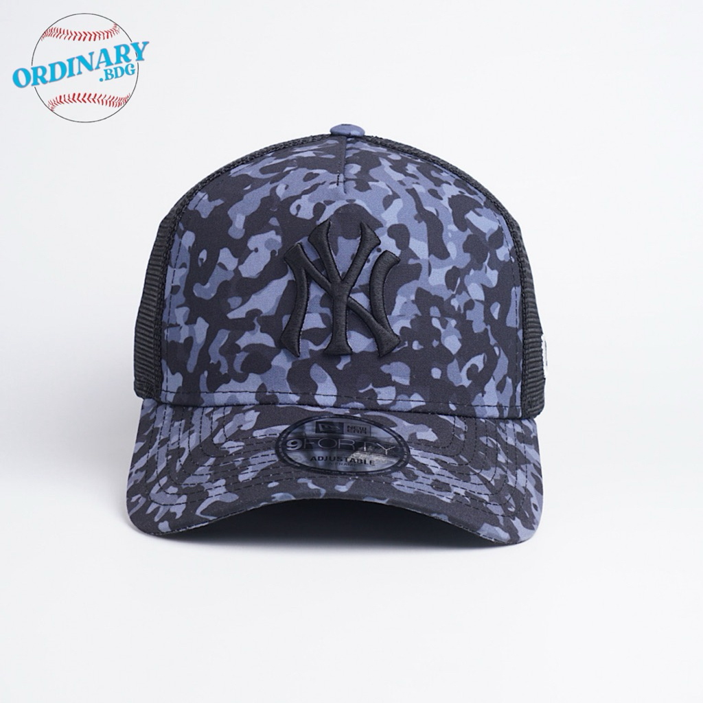 Topi New Era Original New York Yankees Trucker Camo Grey