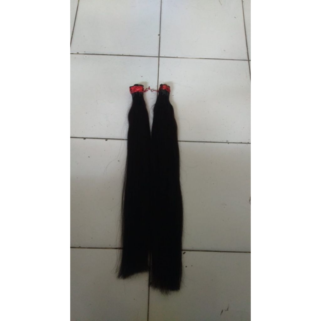 Rambut sambung 90cm 100 helai umi