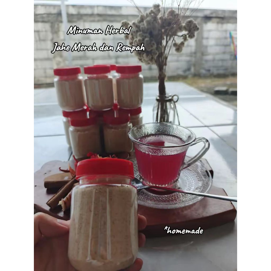 

Minuman Herbal Siap saji//Jahe merah secang&rempah