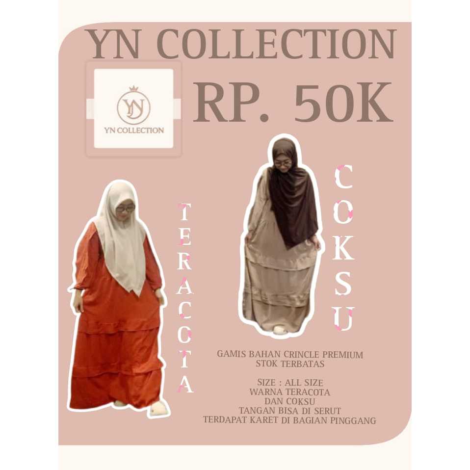 GAMIS YN COLLECTION BARU MEWAH ELEGAN