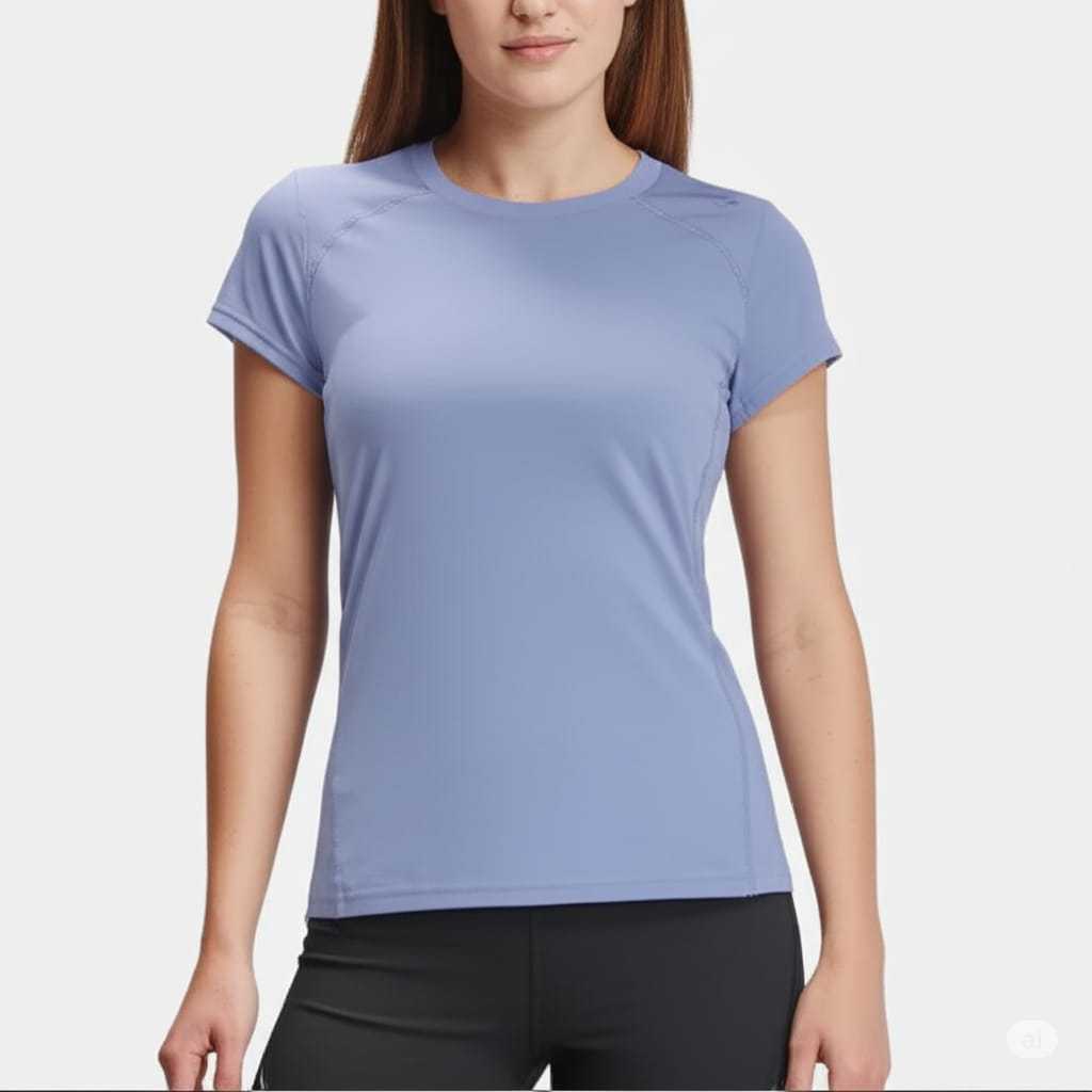 Kaos Olahraga Wanita DIADORA HASANTI GIRL'S SHIRT BLUE ORIGINAL