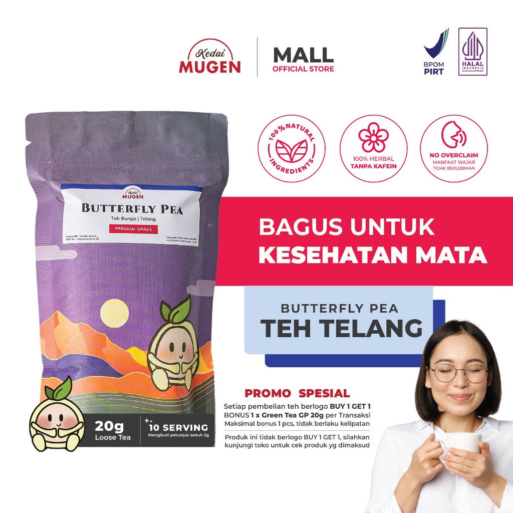 

Kedai Mugen - Teh Bunga Telang Kering / Dried Butterfly Pea Tea 20g