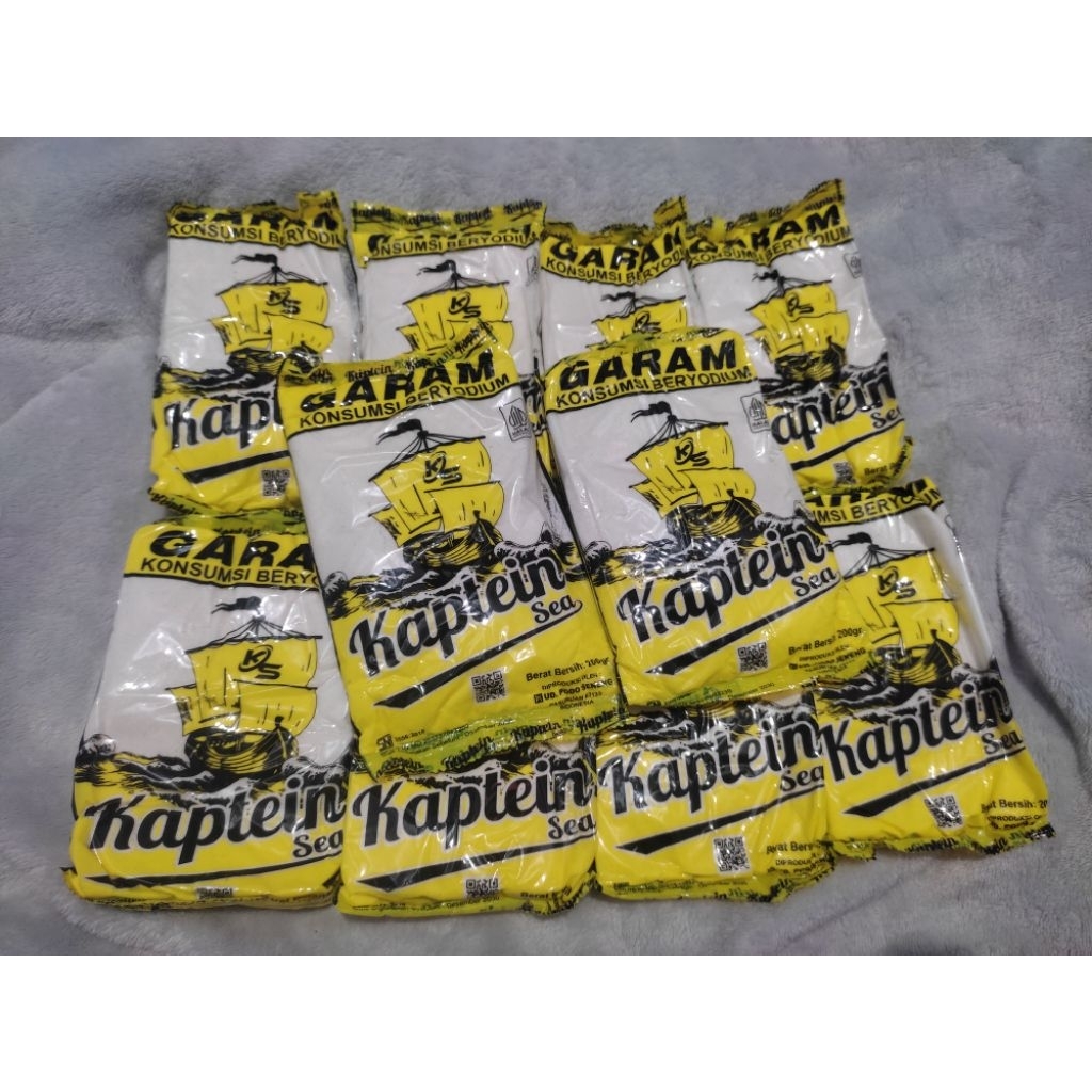 

Garam Dapur Beryodium Murah / Kaptein Sea / 200 gram @pcs / kemasan 5 dan 10 pcs